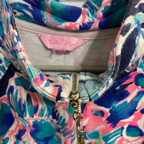 Lilly Pulitzer Multicolor Floral Zip-Up - Picture 2 of 4